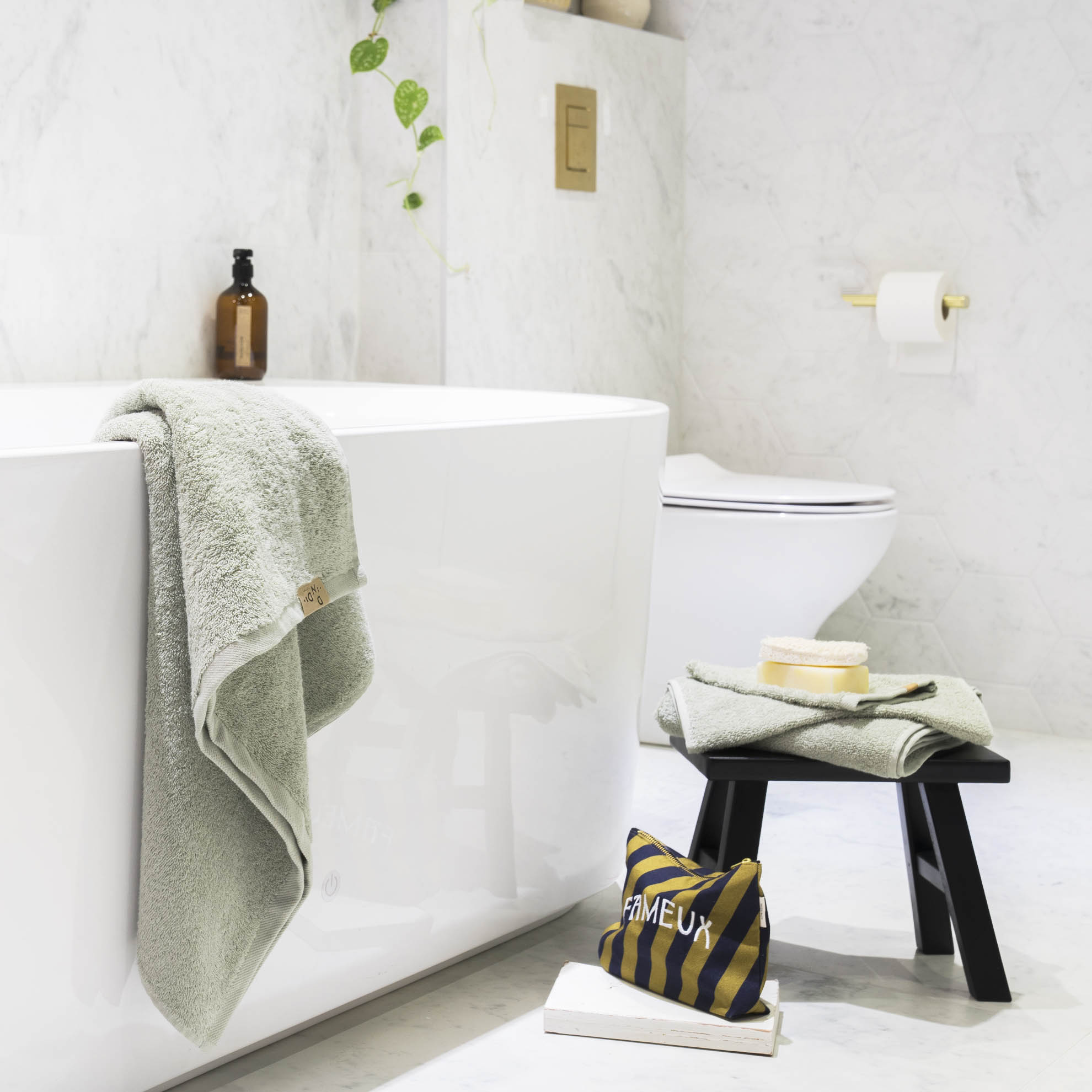 Badlaken Soft Beauty Uni Set van 5 stuks 70x140cm