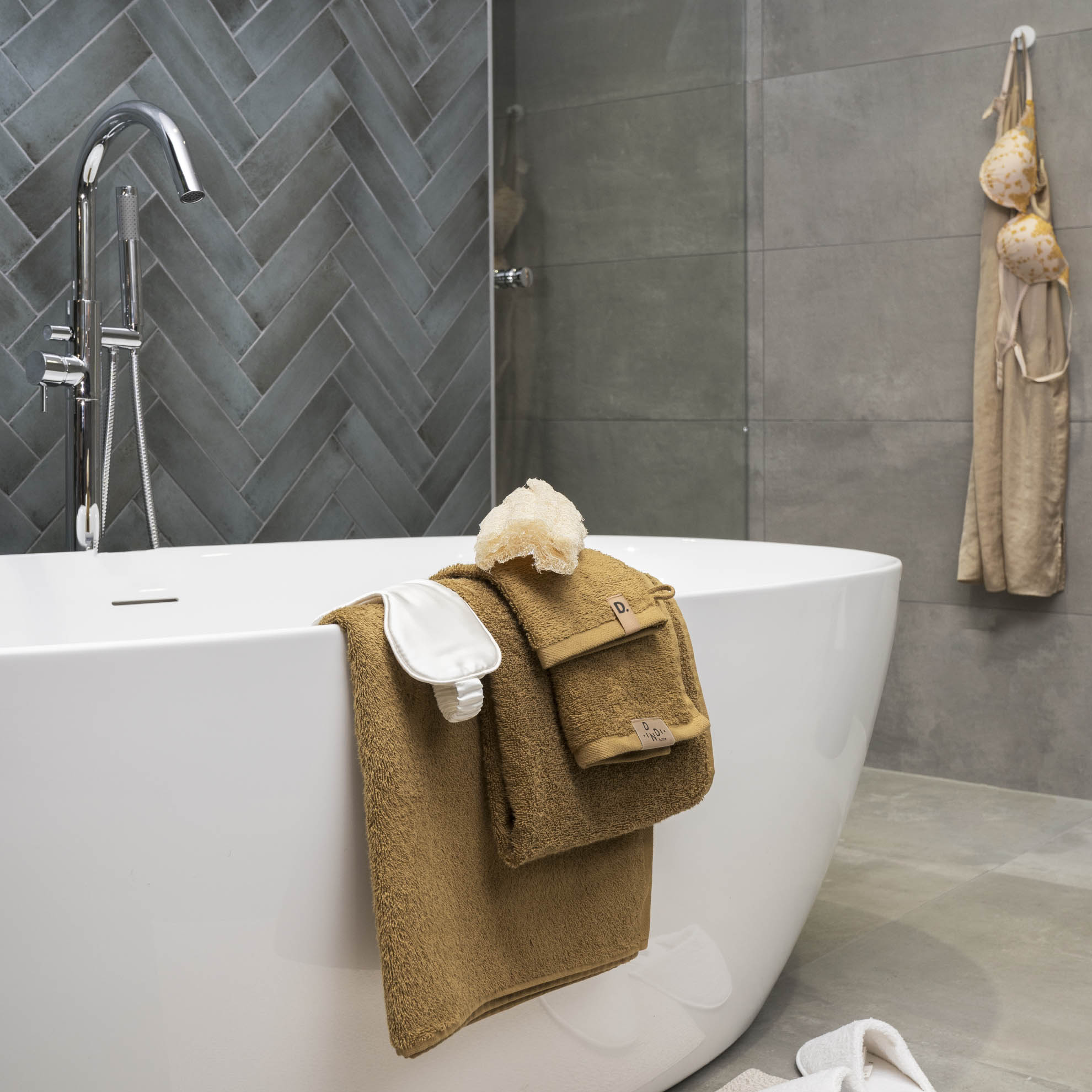 Badlaken Soft Beauty Uni Set van 5 stuks 70x140cm