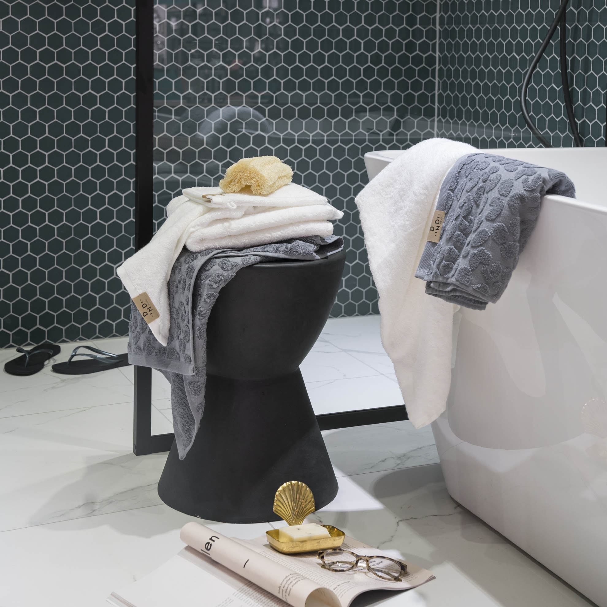 Badlaken Soft Beauty Set van 5 stuks 70x140cm