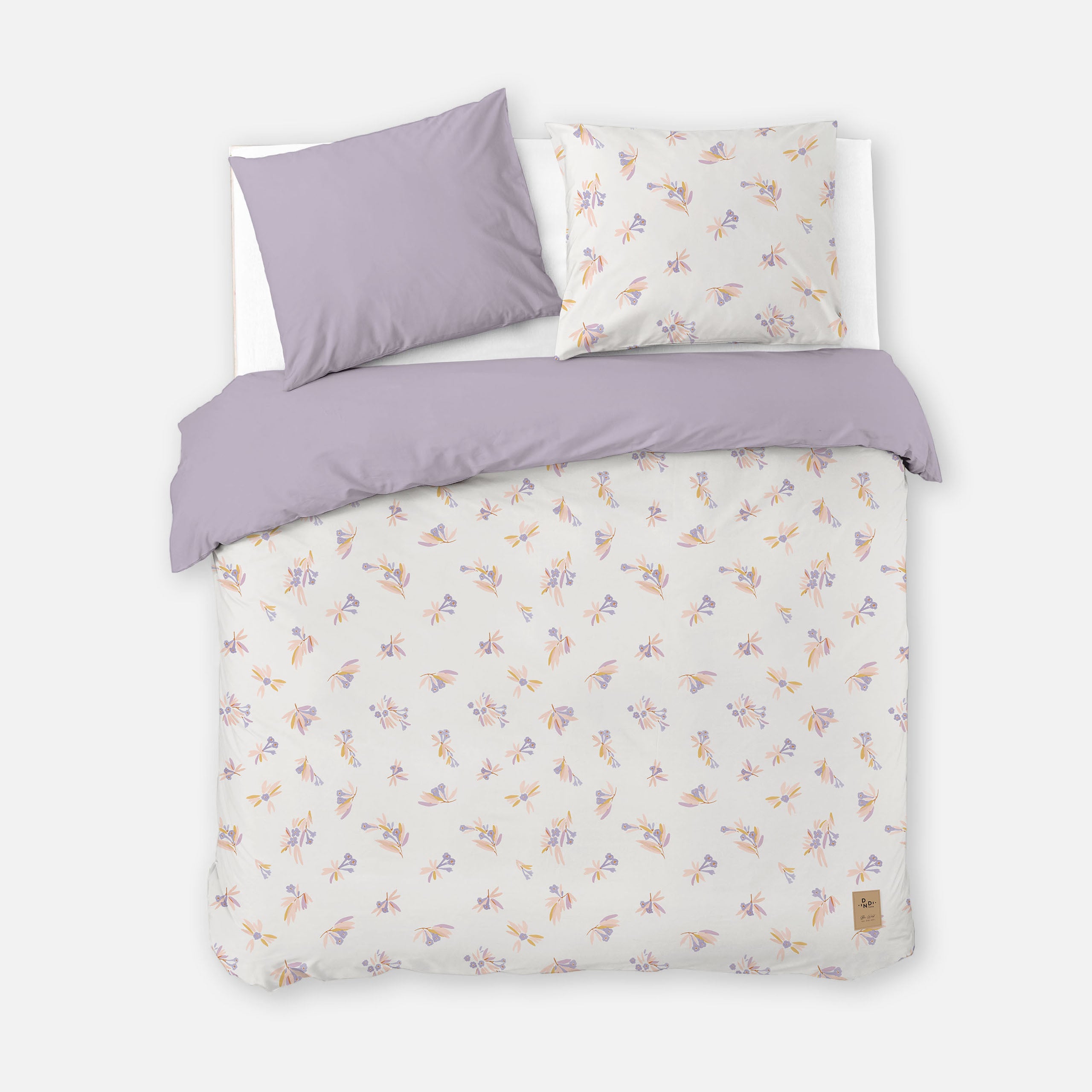 Dekbedovertrek Flower Escape Off White / Lila