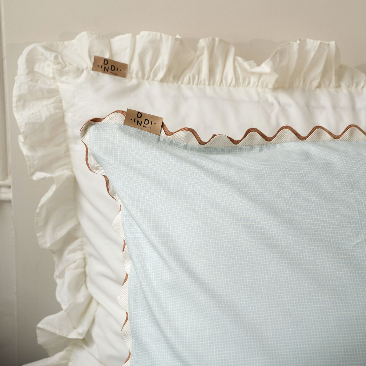 Kussensloop Sweet & Curvy - Lichtblauw