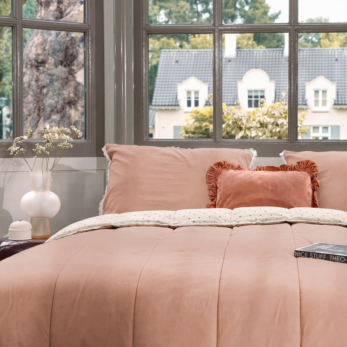 Dekbed zonder overtrek - Sweet & Sassy - Zand / Terracotta