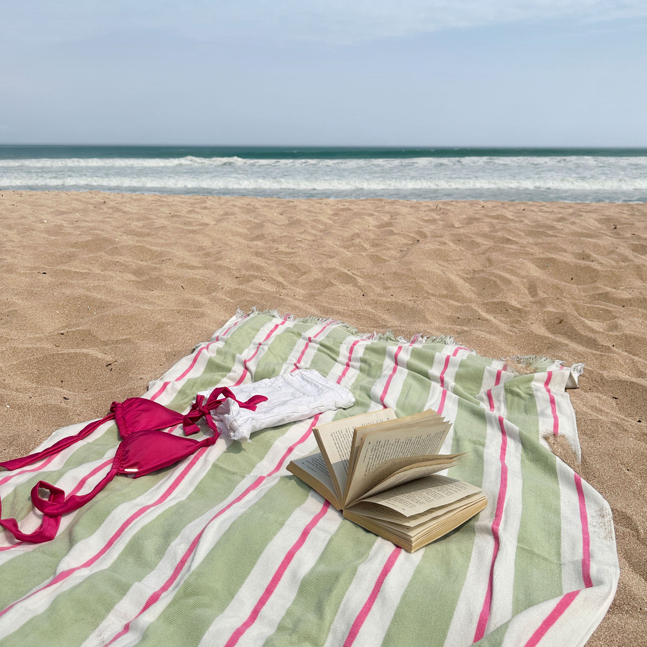 Strandlaken Lost at Sea Groen 100x180